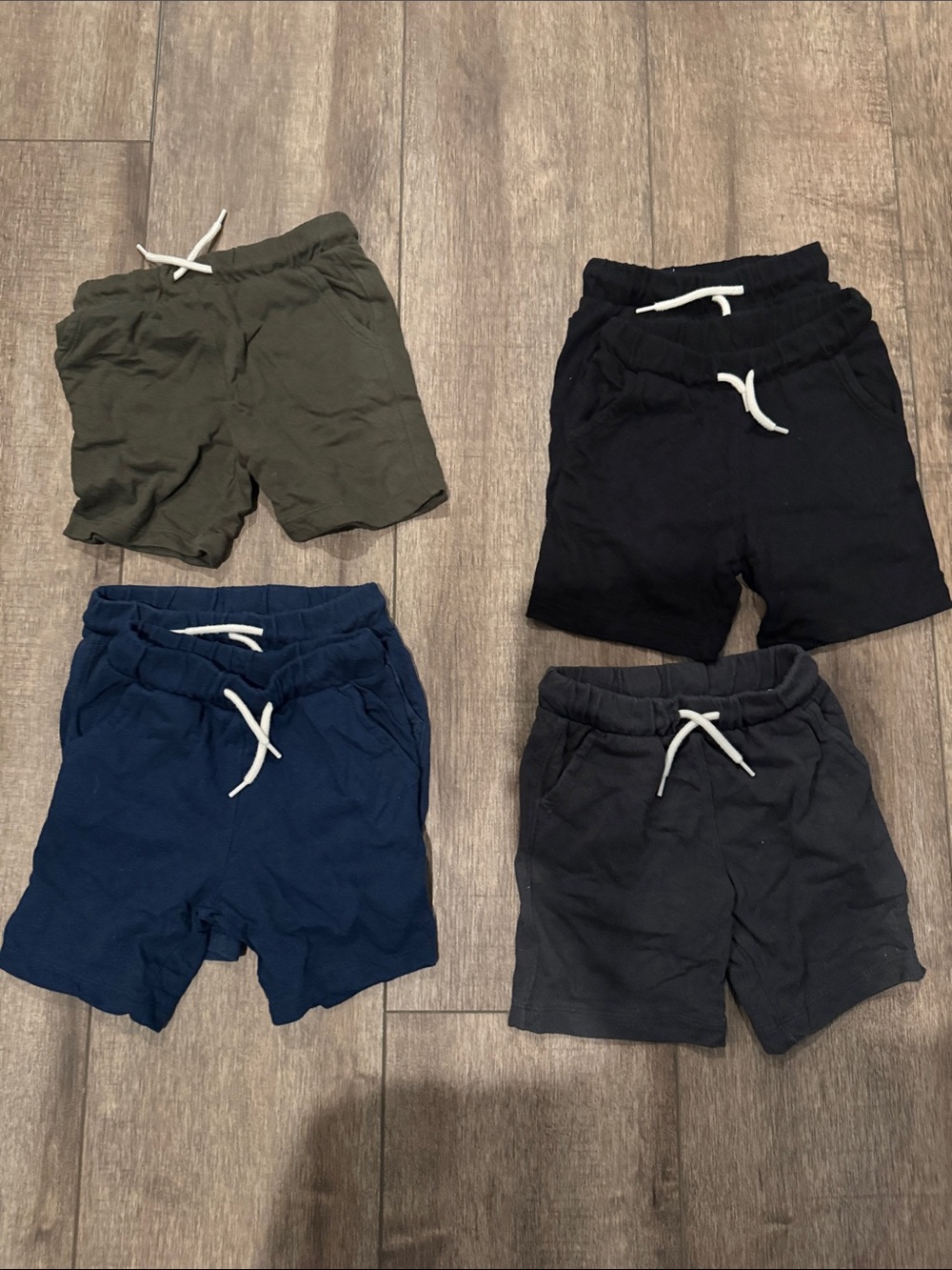 Old navy 3t toddler Kids Drawstring Cotton Shorts - Olive, Navy, Black, Charcoal